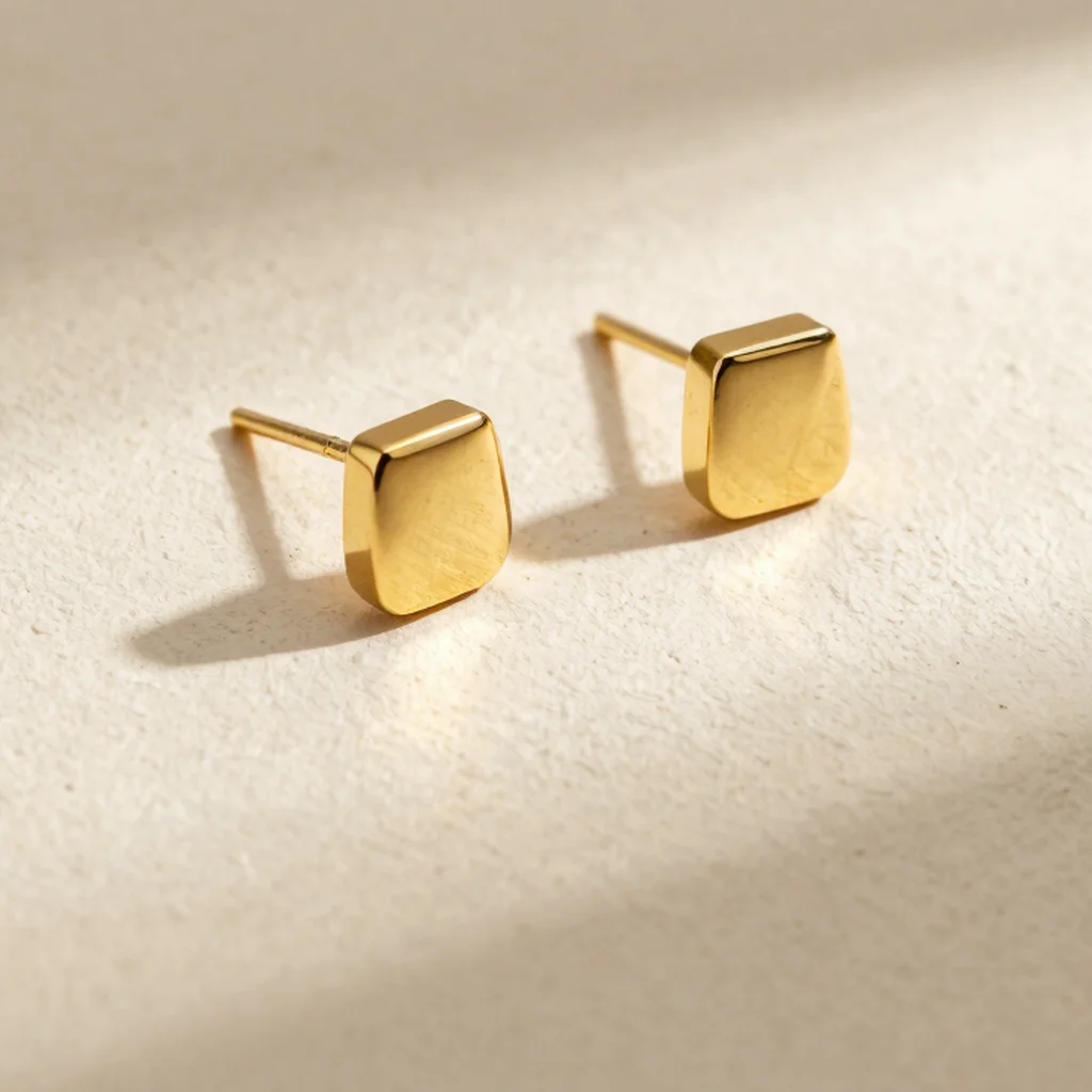 Broqueles Minimalistas Oro 14k